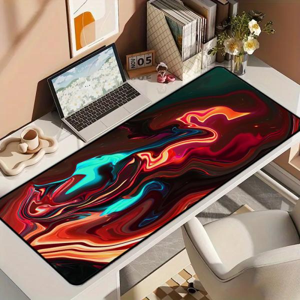 Stock Custom Sublimation Logo XL XXL Large Computer Keyboard Liquid Deskpads Deskmats Rubber Mouse Game Mats Desk Pad Gaming Mousepad