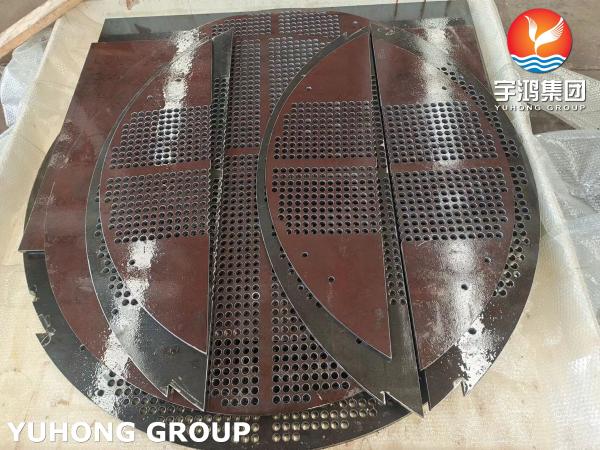 Quality Heat Exchanger Tubesheet Baffle Support Plate A182 F304 / F316/F316L For Heating Water Radiator Cooling Stystem for sale