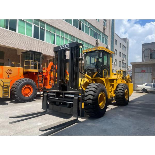 Box Type Frame 20T Load Off Road Forklift For Rough Terrain