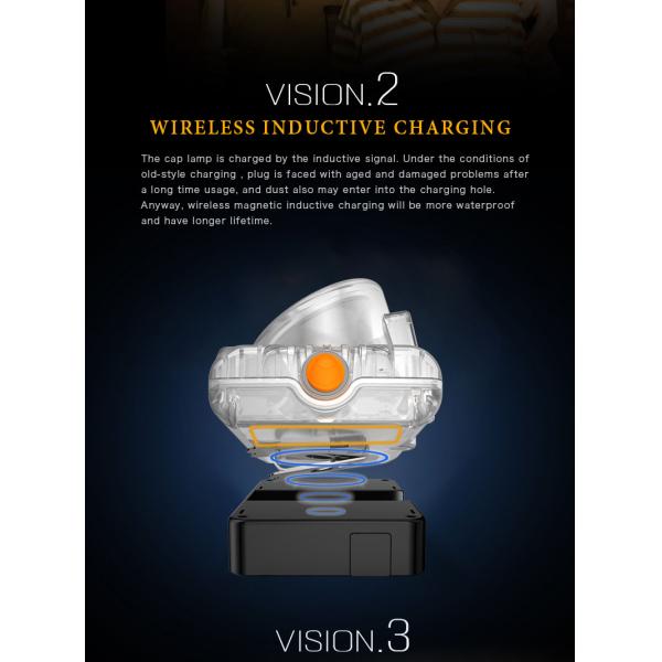  miners lamp wireless magnetic inductive charging/charger for mining cap lamp/cordless mining light charger