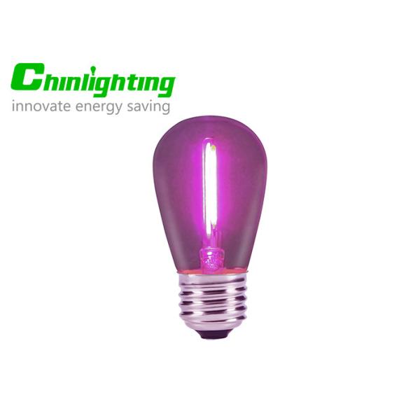 E26 Clear Glass Filament Blue Green Purple Bulb LED Lights