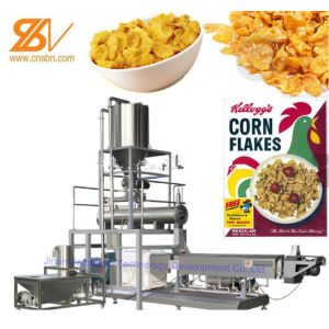 Industrial Maize Flakes Making Machine Food Grade Stainless Materials