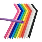 Flexible Collapsible Silicone Drinking Straws BPA Free Reusable Smoothie