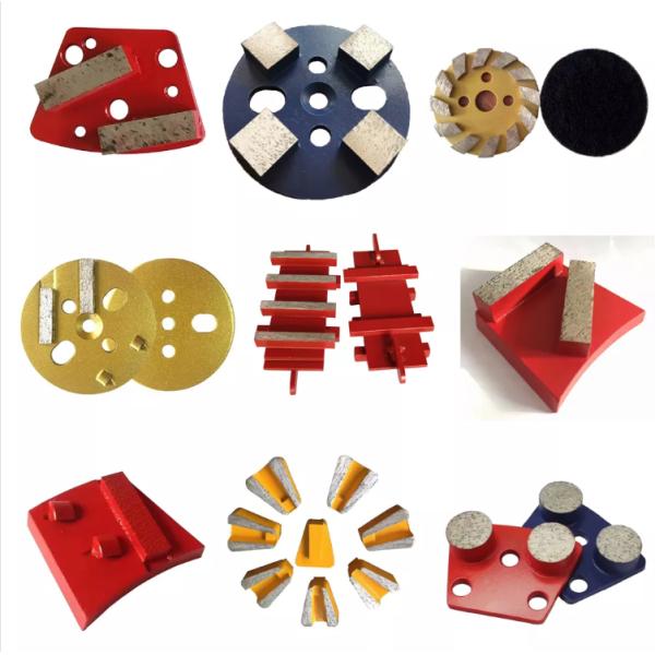 Concrete Floor Diamond Grinding Tools Redi-Lock Abrasive Disc With Three Hexgon Segment