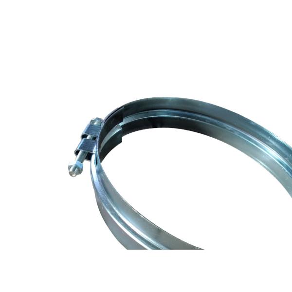 Galvanized Flange Pipe Clamp , Spiral Pipe Connect Clamp And Fittings Adjustable Bolt Clamp