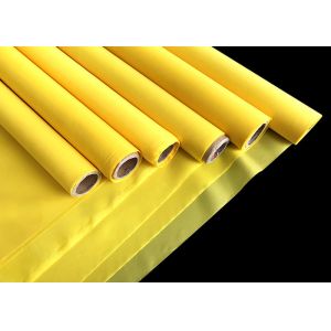 China 110Mesh Yellow Monofilament Polyester Silk Screen Printing Mesh Plain Weave on sale