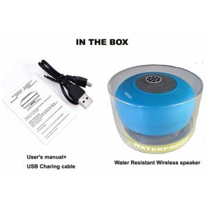 Water Resistant Mini Wireless Bluetooth Speaker / Mini Bluetooth Shower Speaker