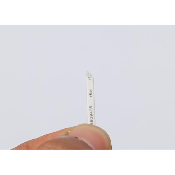 Minimum Trauma 0.25mm 9 Pin White Curve Blade For 3D Eyebrow Microblading Pen