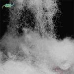 70D Recycled Non siliconized Hollow Conjugated Polyester Fiber 72mm Gray