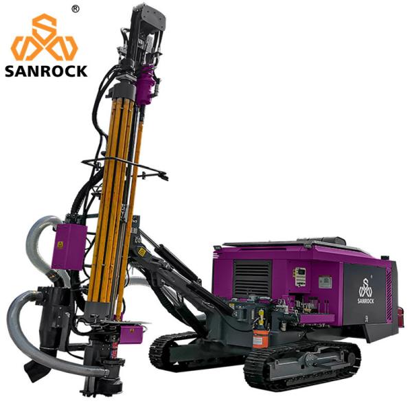 Integrated Automatic DTH Drilling Machine Engine 194 KW Hydraulic Mining