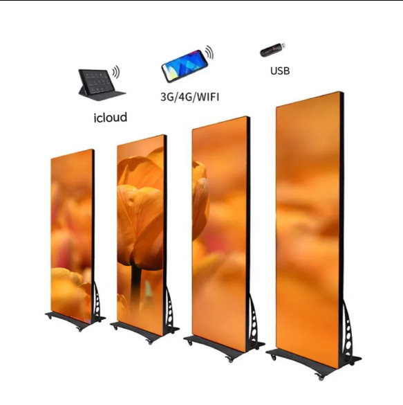Aluminum Cabinet Digital Indoor LED Poster P1.86mm Pitch for Indoor Entertainment Venues