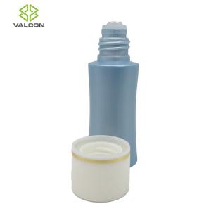 China Blue Plastic Lotion Bottles , Custom Plastic Bottles Transparent Screw Cap wholesale