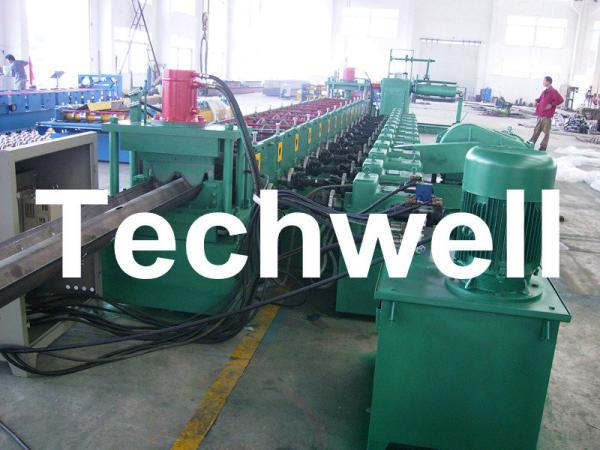 Quality 7 Rollers Leveling 10 - 12m/min W Beam Roll Forming Machine for Crash Barrier for sale
