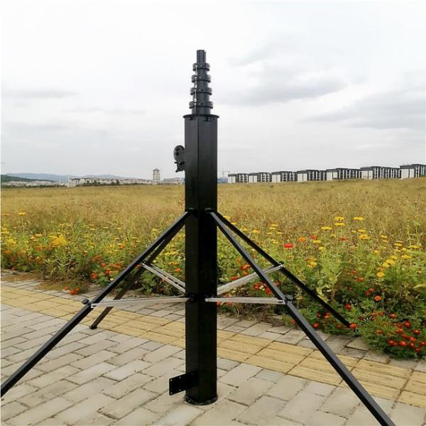 Quality Outdoor 30Ft 9M Customized Aluminium Telescopic Mast Aerial Photography Mast Pole for sale