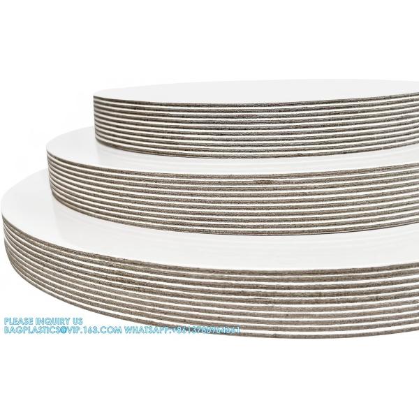 Sturdy Round Cake Boards 8 ,10 And 12 Inch, Gold Cardboard Cake Circles Plate Scalloped Base 3 Size Cake Base