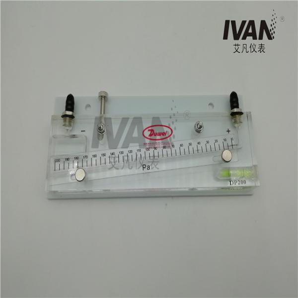 High Precision DP200 Red Oil Tilt Differential Pressure Gauge for Precise Measurements