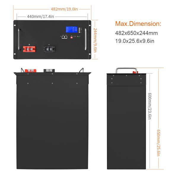 Deep Cycle Lifepo4 Battery For Ups More Than 2000 Cycles 48v 200Ah