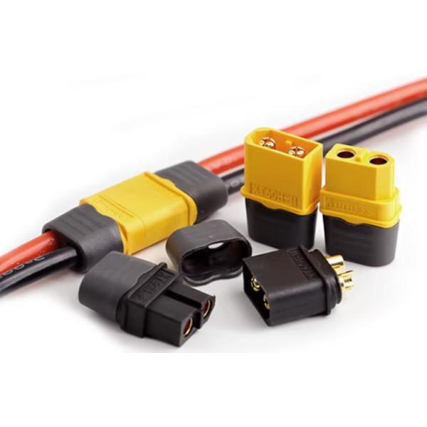 XT60H Connector , Compact Male And Female Plug Connector With Sheath Shell