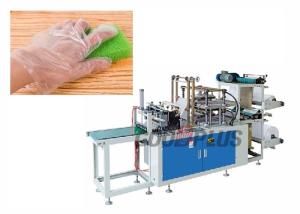 China Pe Film Plastic Disposable Gloves Making Machine 200/Min Output Stable Performance wholesale
