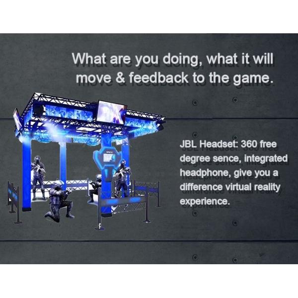 HTC VIVE Integrated VR Shooting Game Simulator Large Space Walking 4~6 Player