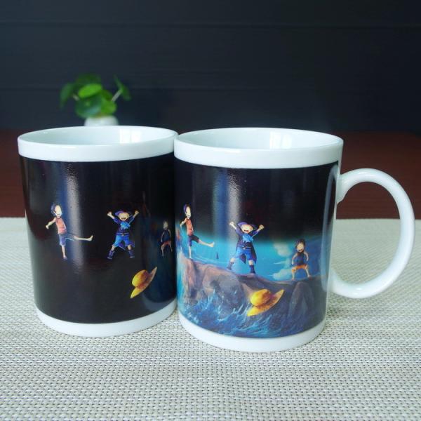 Custom One Piece Luffy Color Changing Coffee Mug Full Printing Mug