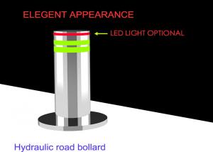 China Electric Mechanical 304 STAINLESS STEEL Automatic Rising Bollards For Anti Terrorist wholesale