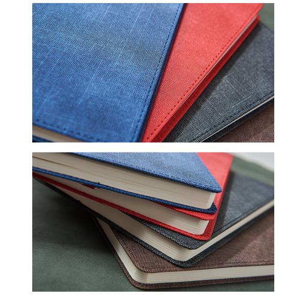 Custom Logo A5 Leather Business Office Stationery Sewing Binding Notepad Gift Box Set