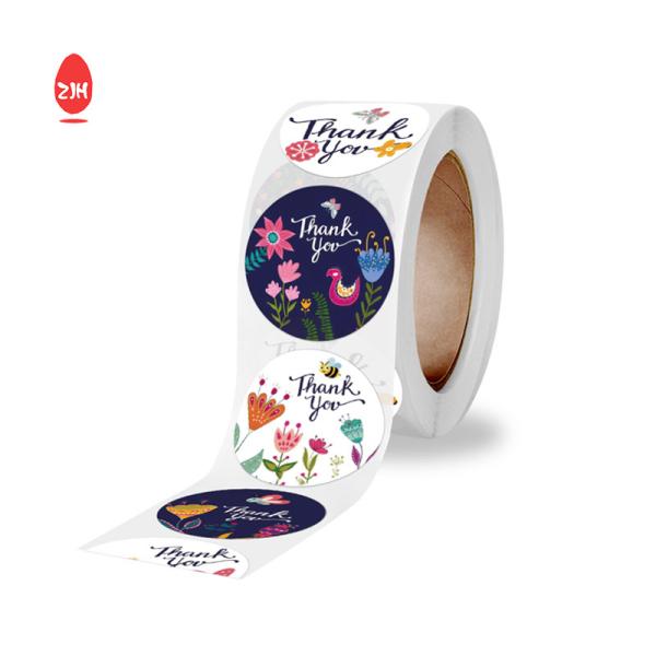 Round Shape Waterproof Vinyl Sticker Paper