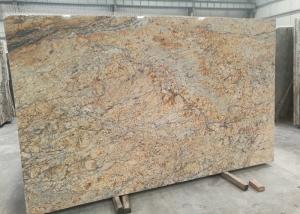 China Golden Yellow Stone Granite Slabs , 2.72g / Cm³ Density Large Stone Slabs wholesale