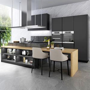 China High Gloss Lacquer Modular Kitchen Cabinets Trendy White Plywood Cupboards wholesale