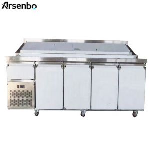 Multiscene Pizza Refrigerated Counter Fridge SS304 Wear Resistant
