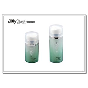 China Cylindrical Empty Foundation Bottle With Pump / Shoulder Holster wholesale