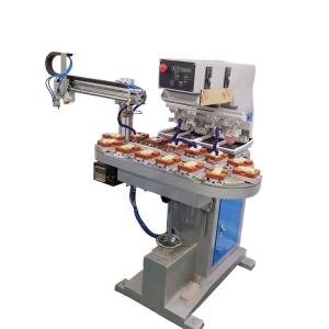 China 220V Automatic Pad Printer Logo Printing Machine With Unloading Device wholesale