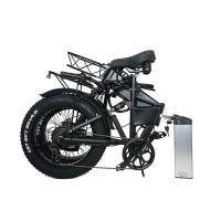 China LCD Display 750W 20 Electric Fat Bike Folding Frame 48V 15Ah Full Suspension Ebike Rear Hub Motor for sale