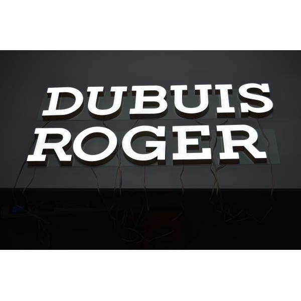 TUV Depth 55mm Face Lit Channel Letters , SUS Outdoor LED Display Signs