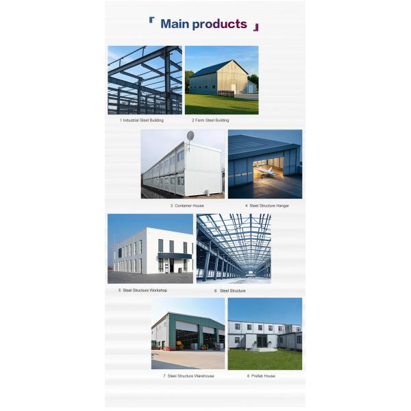 Two Storey Workshop Steel Structure Large Span Steel Frame Building GB ASTM Standard