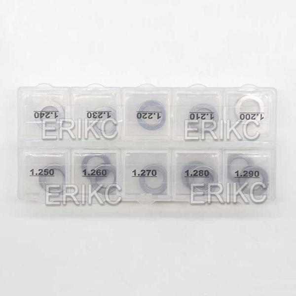 ERIKC B31 Injector Standard Sealing Washer Common Rail Spring Adjustable Shim Set 50 pieces for Bosch