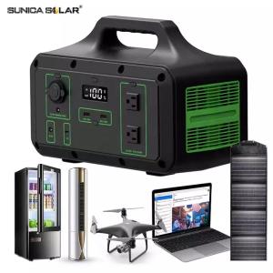 300WH Off Grid PV System  Ac Charge MPPT Portable Power Station 1000w