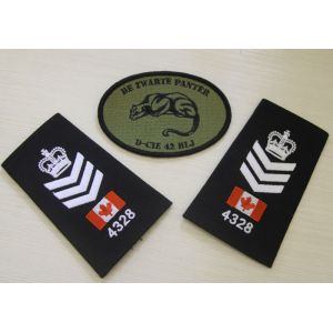 China Exclusive Epaulette Custom Embroidered Patches For Luggage Case wholesale
