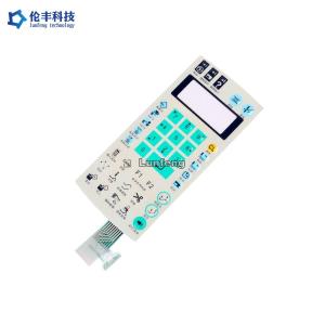 GLOSSY Surface Custom Tactile Membrane Keyboard With LCD Display