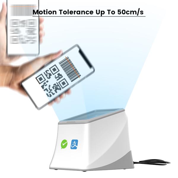 A WCMI Alipay Negative Scanner 2d Wireless bar Code Reader Desktop Barcode Scanner Platform
