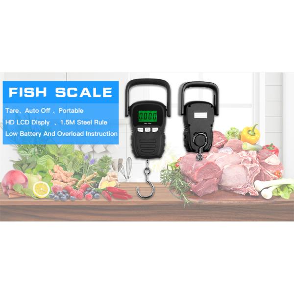 LCD Display Hanging Scale Mini Digital Hand Carbon Steel Digital Balance Fish Scale for Fishing Luggage