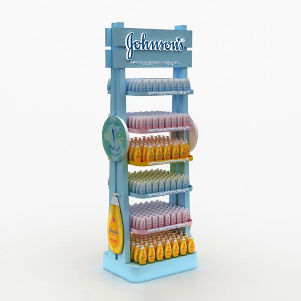 Customized Baby Cleansing Water Display Rack Wooden Baby Products Display Rack for Maternal and Infant Store