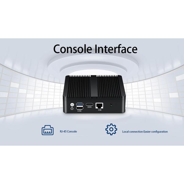 6 Gigabit Ethernet RJ45 J1900 Firewall Router Ubuntu Desktop Router With WiFi