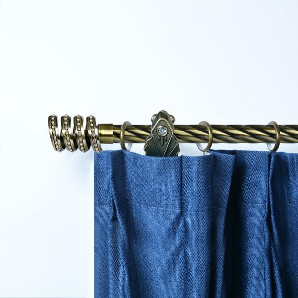 multicolor Iron Pipe Curtain Rods Modern Finial Style three-dimensional shape