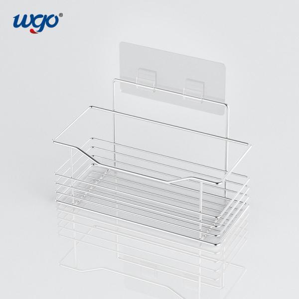 Quality WGO Damage Free Bathroom Holder Set , Mounting Self Adhesive Bathroom Shelf for sale