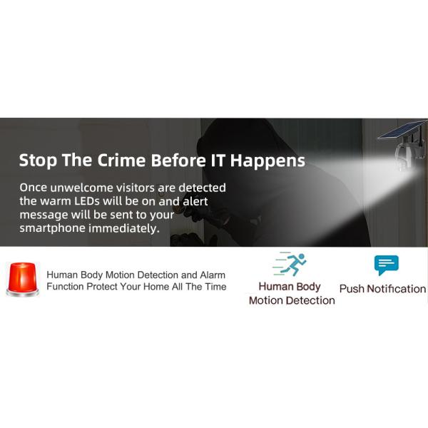 Wireless 1080P Solar CCTV Camera SD Card Cloud Storage PIR Human Detection 2MP