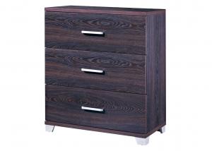China 2 - 3 Drawers Lockable Filing Cabinets , Wood Storage Cabinets Sandal Wood Color wholesale