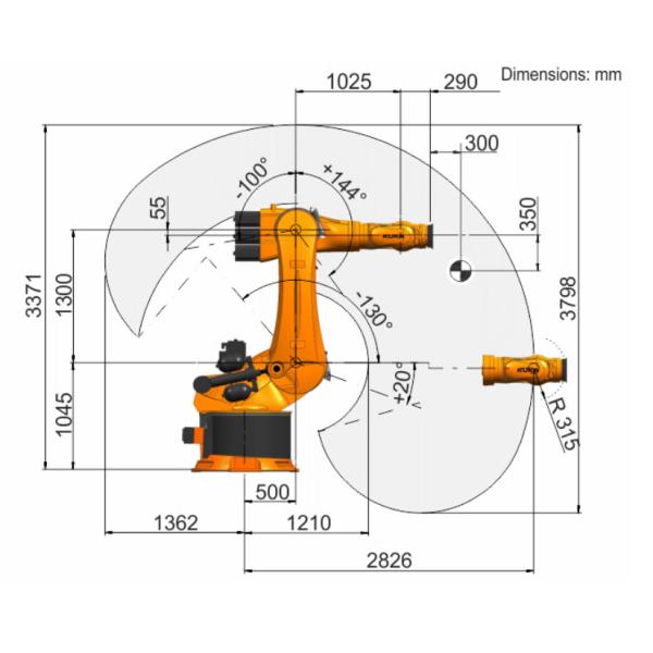 Kuka Kr 500 R2830 MT Electronic Robotic Arm With High Load Capacity