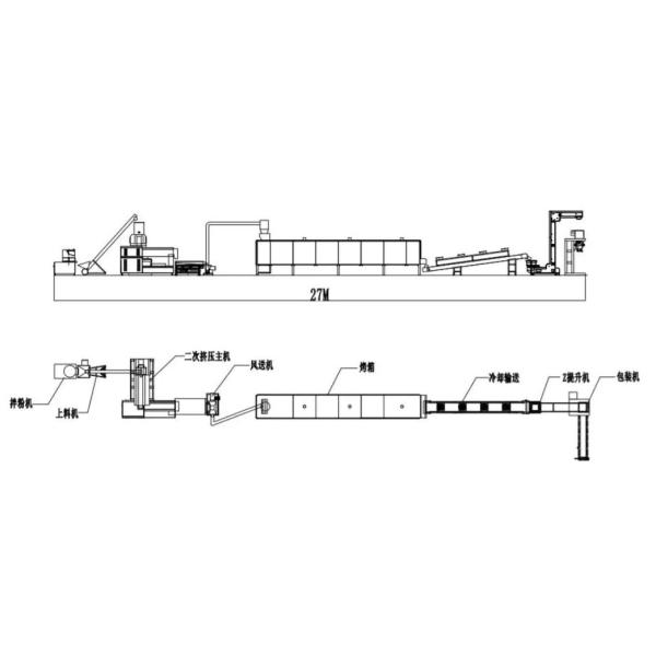 Automatic nutritional powder Food Extruder Machine , rice extruder machine
